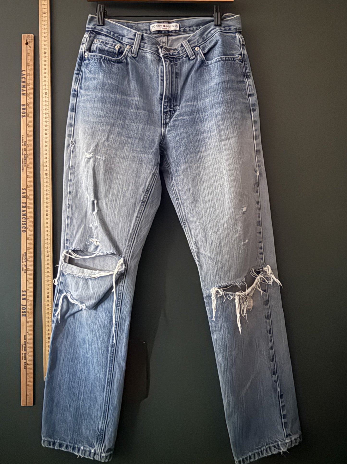 Classic Tommy Hilfiger Thrashed Denim Jeans | Vintage