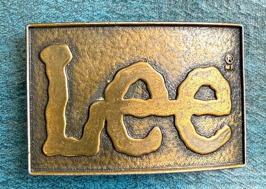 Vintage Lee Belt Buckle – Brass