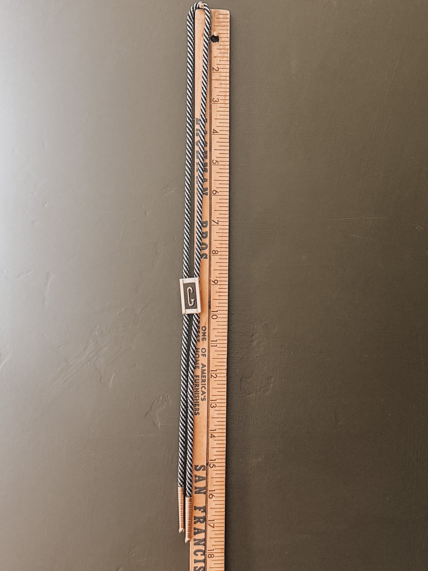 Vintage “G” Bolo Tie