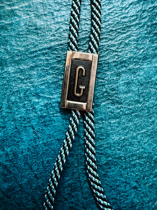 Vintage “G” Bolo Tie
