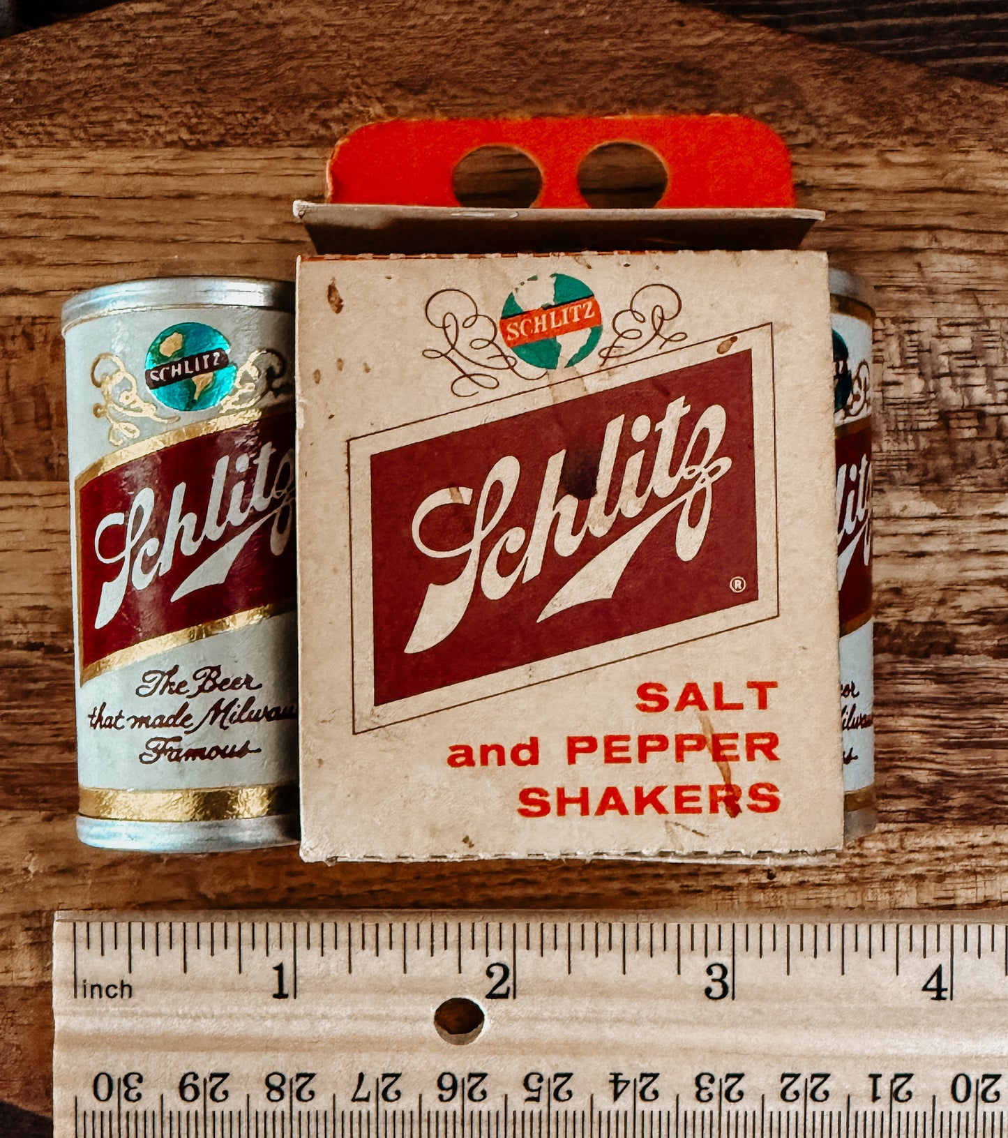 Vintage Schlitz Beer Salt & Pepper Shakers