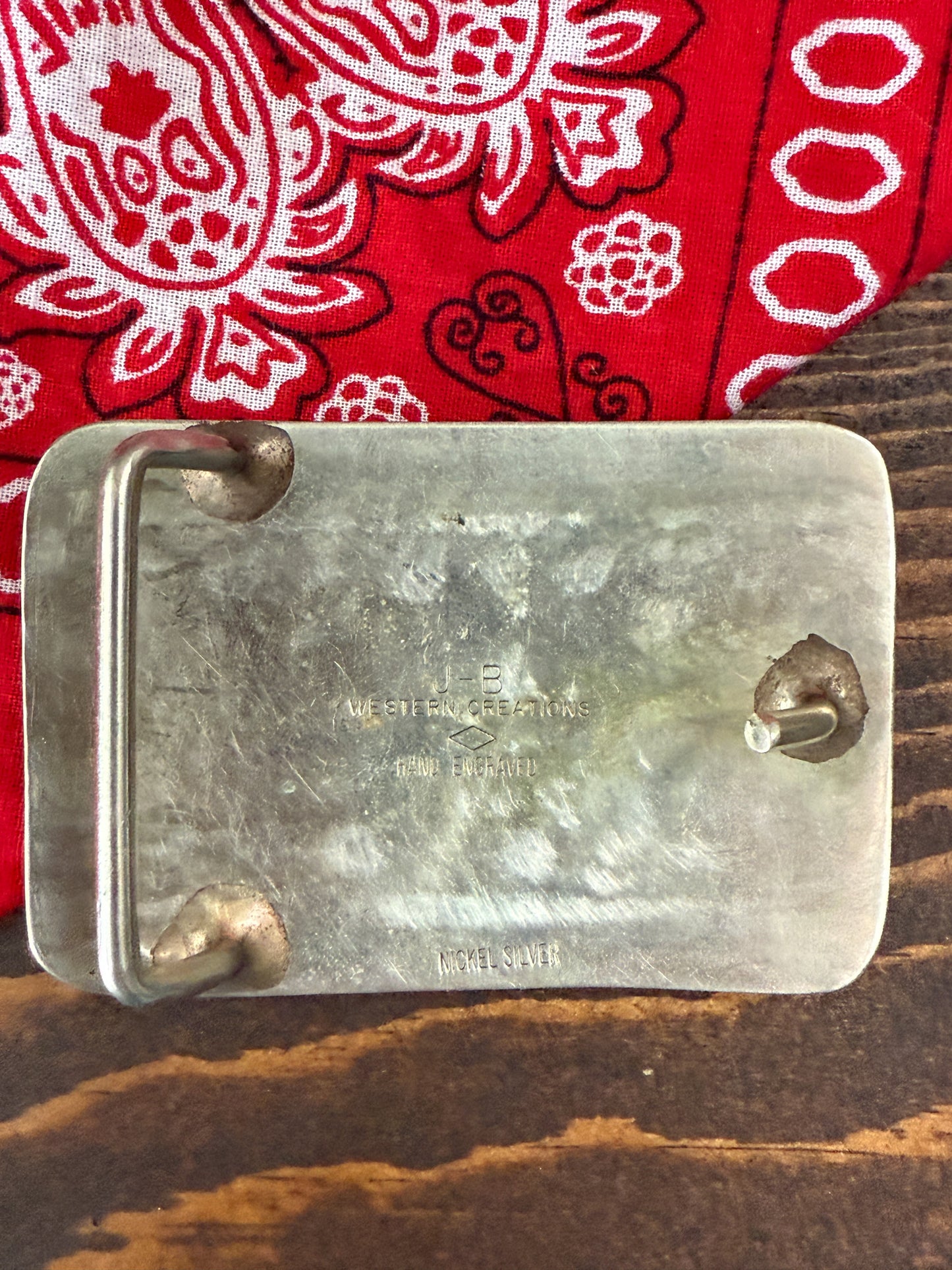 Vintage Square Dance Belt Buckle