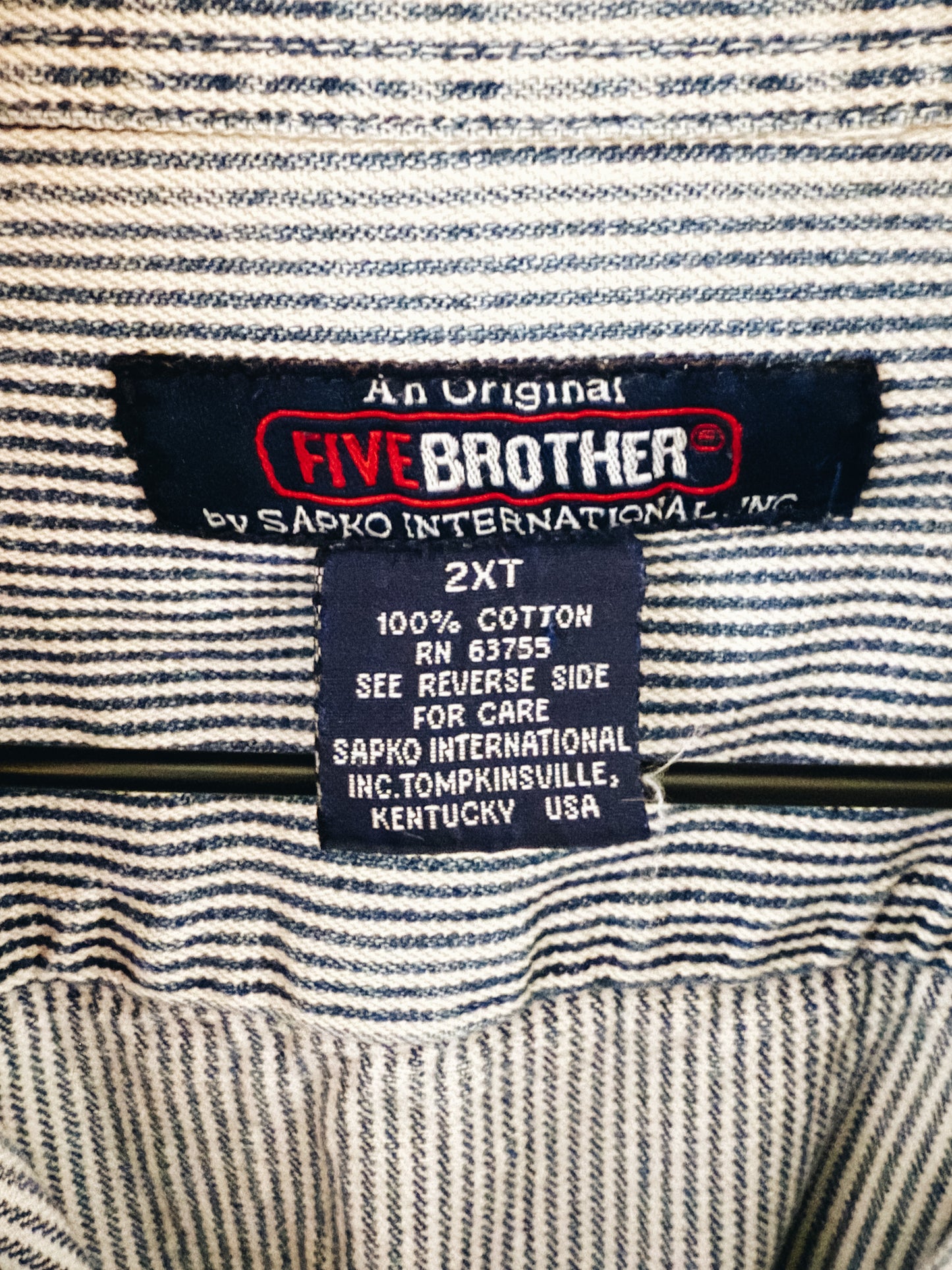 Five Brother Hickory Stripe Work Shirt