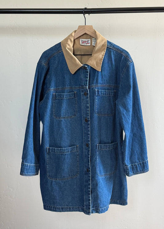 Vintage Denim Chore Coat