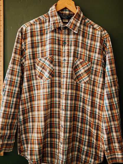 The Men's Shop JC Penney Plaid Flannel Shirt - Vintage