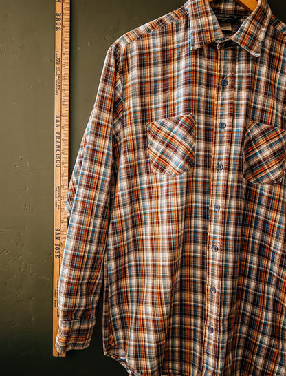 The Men's Shop JC Penney Plaid Flannel Shirt - Vintage
