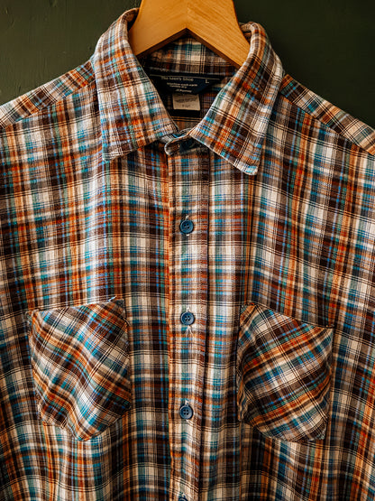 The Men's Shop JC Penney Plaid Flannel Shirt - Vintage
