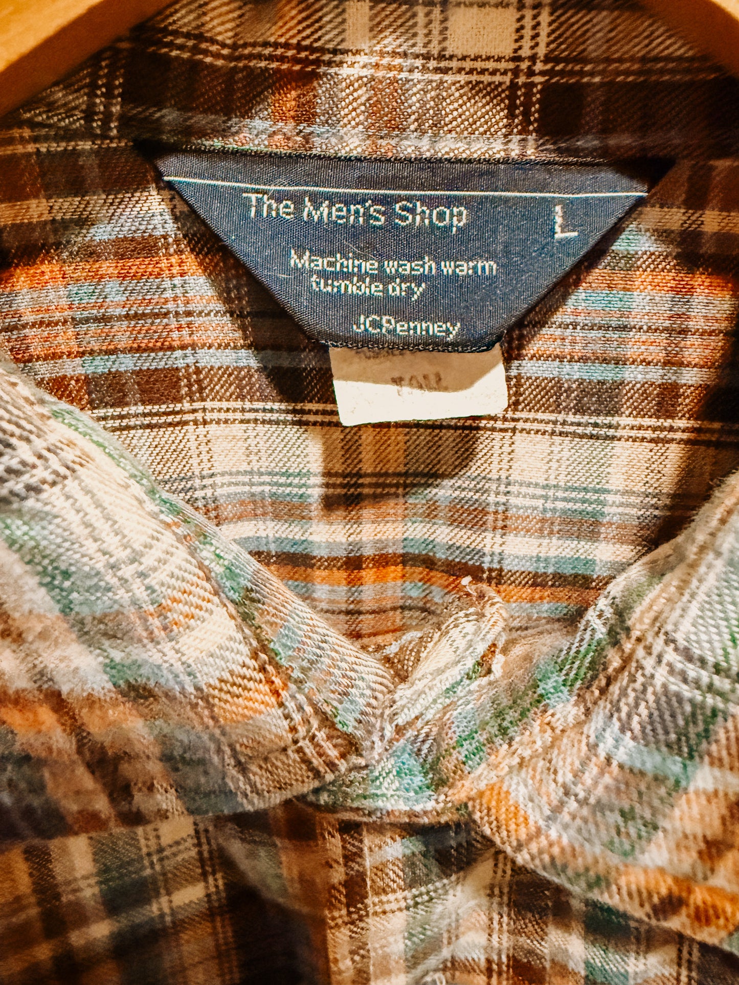 The Men's Shop JC Penney Plaid Flannel Shirt - Vintage