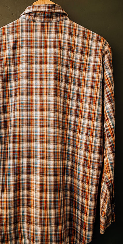 The Men's Shop JC Penney Plaid Flannel Shirt - Vintage