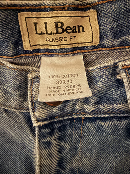L.L. Bean Classic Fit Jeans – with Bandana Patch
