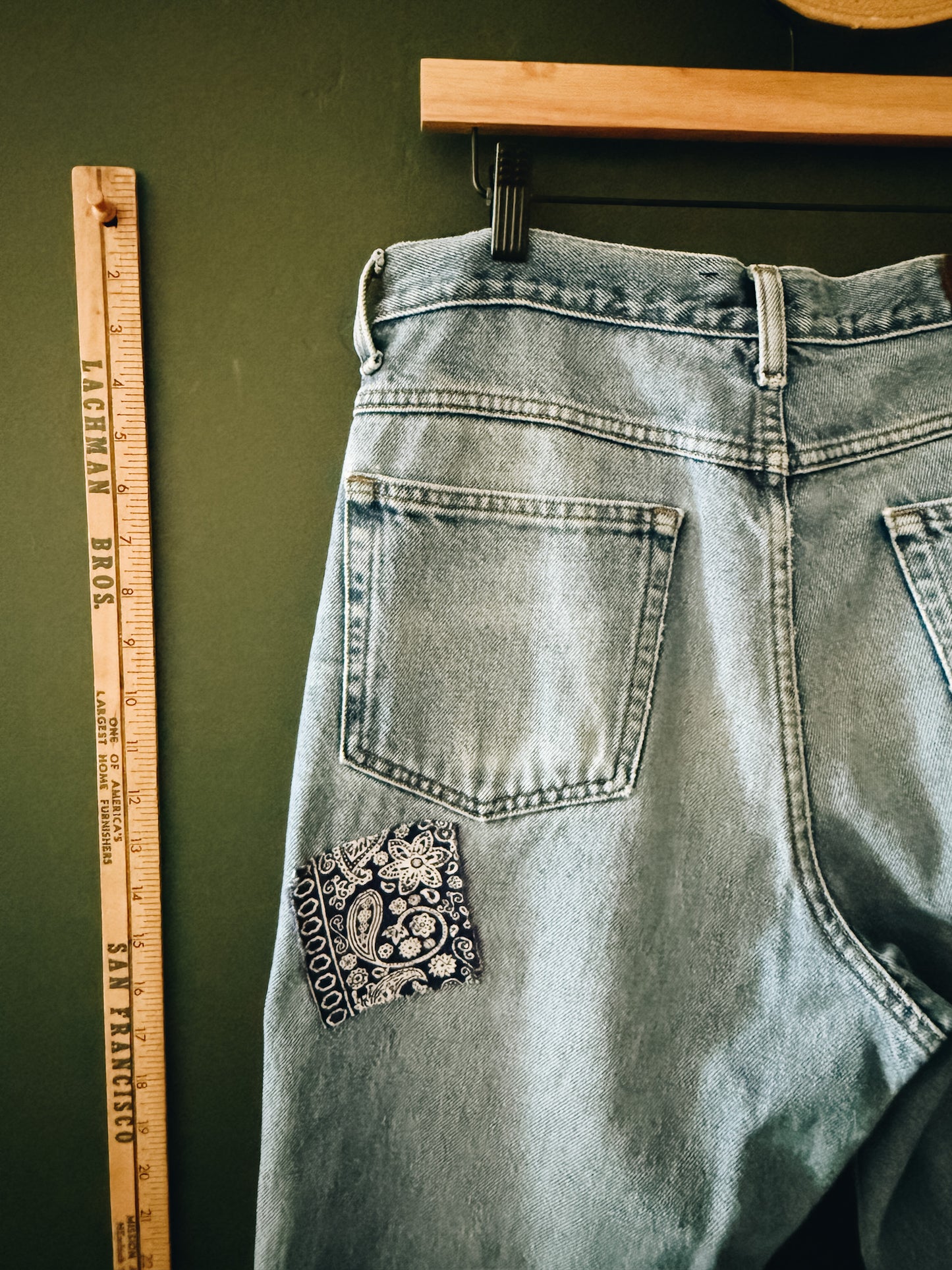 L.L. Bean Classic Fit Jeans – with Bandana Patch