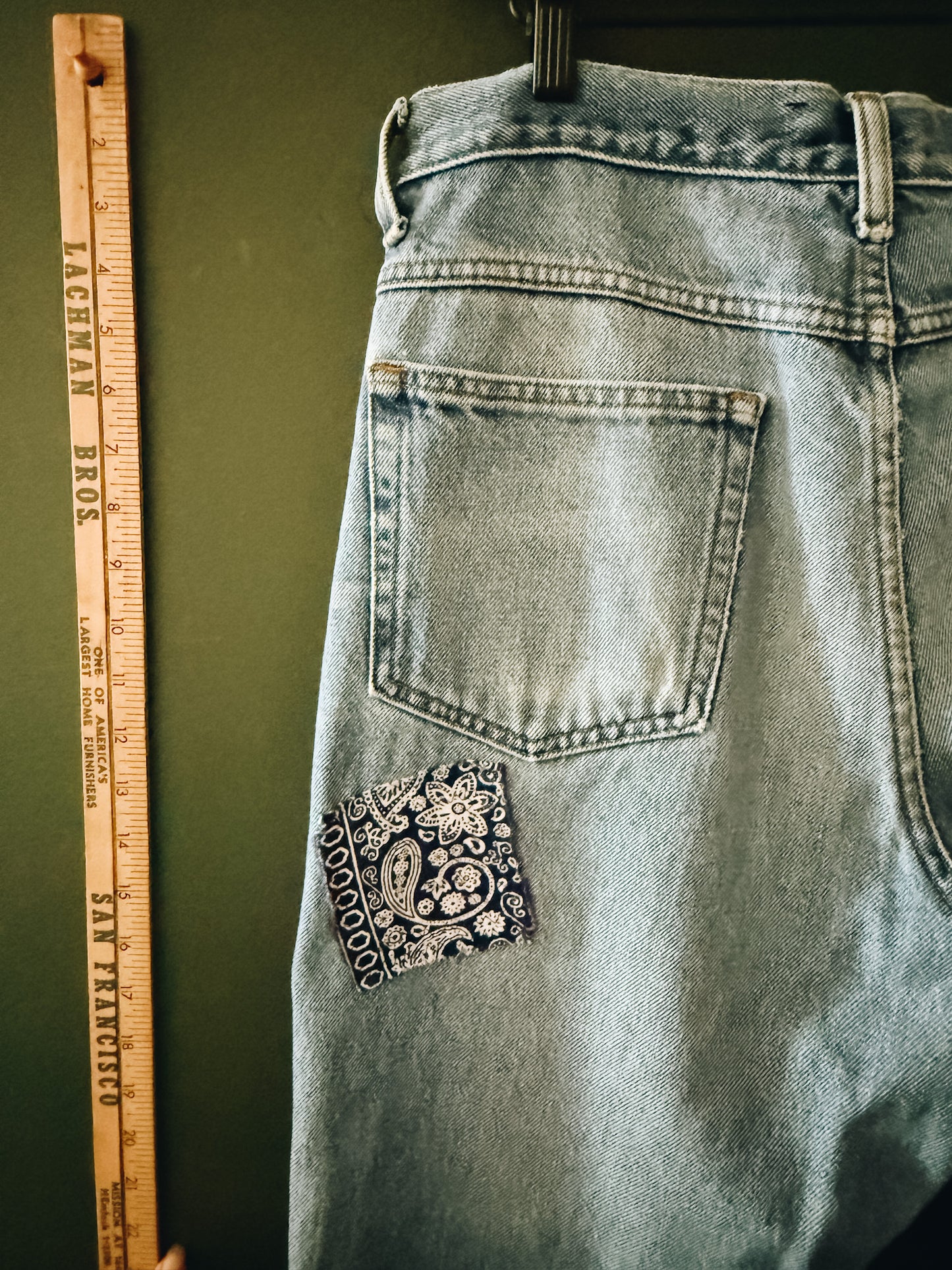 L.L. Bean Classic Fit Jeans – with Bandana Patch