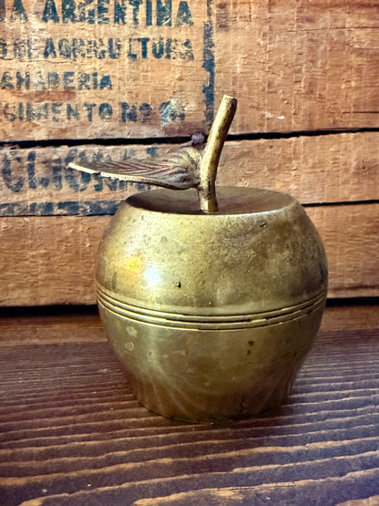 Brass Apple Bell – Vintage Patina