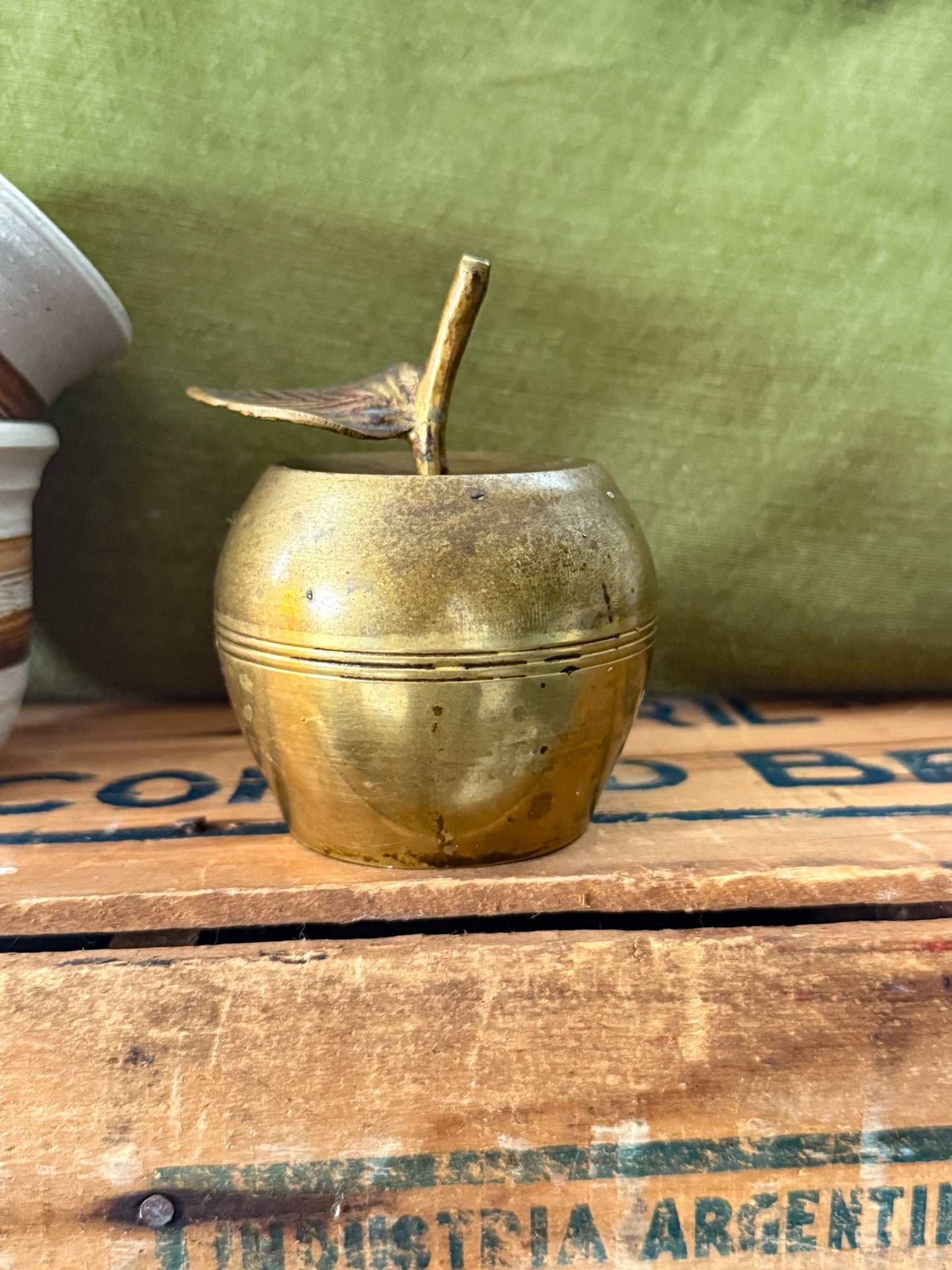 Brass Apple Bell – Vintage Patina