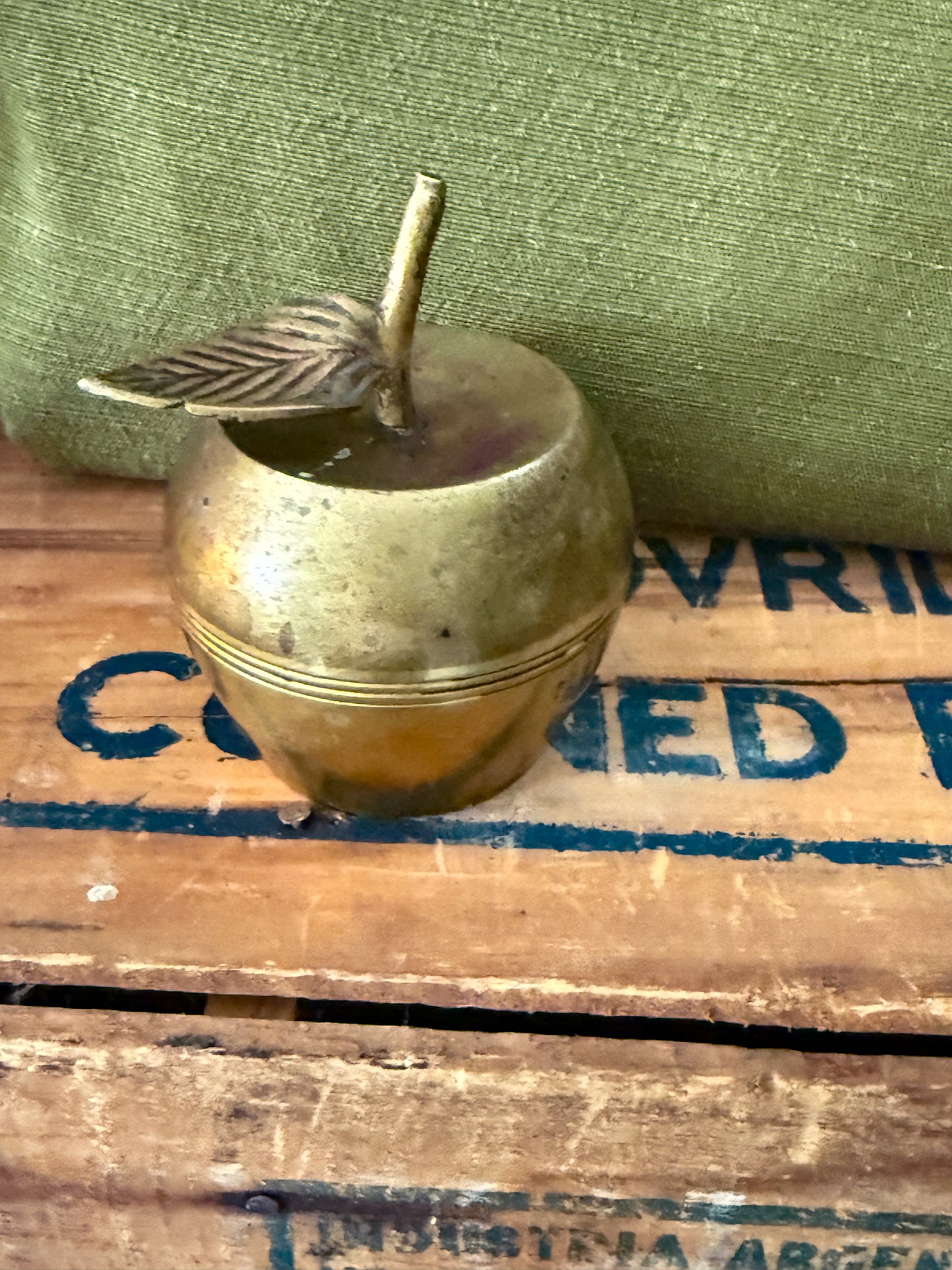 Brass Apple Bell – Vintage Patina