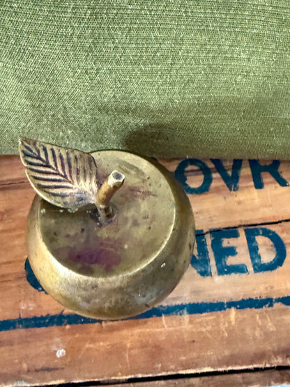 Brass Apple Bell – Vintage Patina