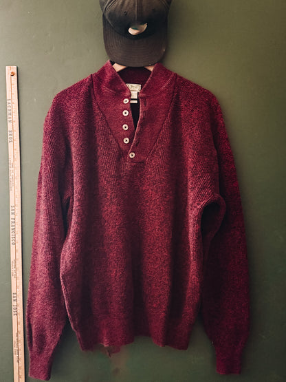 L.L. Bean Henley Sweater - Vintage