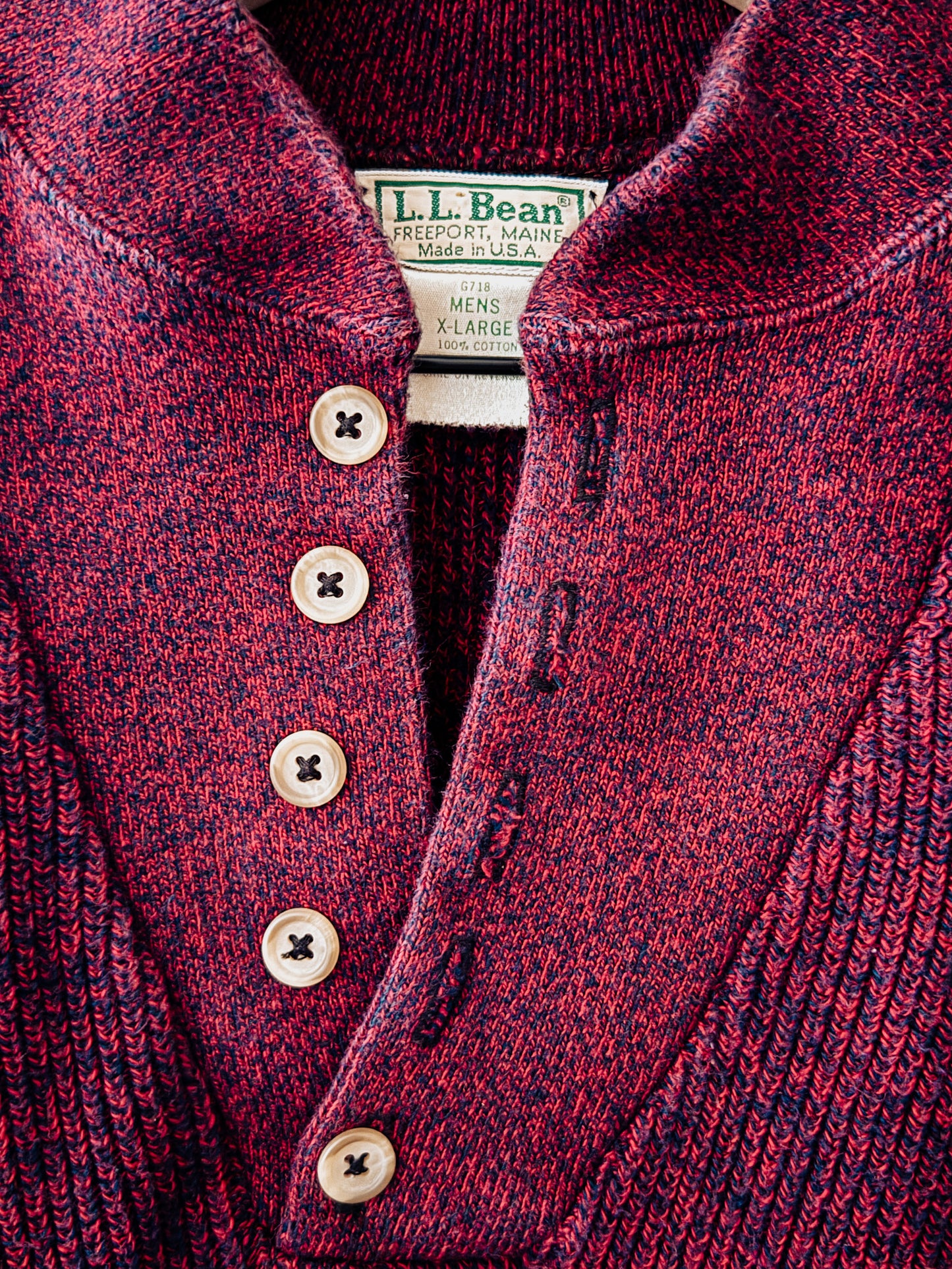 L.L. Bean Henley Sweater - Vintage