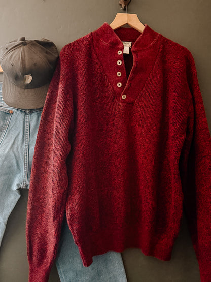 L.L. Bean Henley Sweater - Vintage