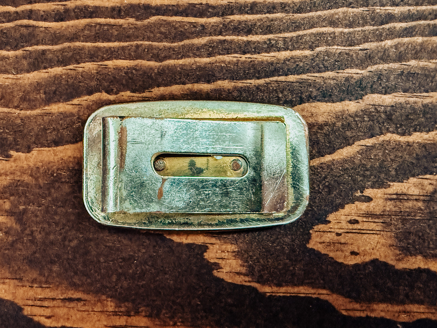 Yellowstone Money Clip with Wood Inlay | Vintage
