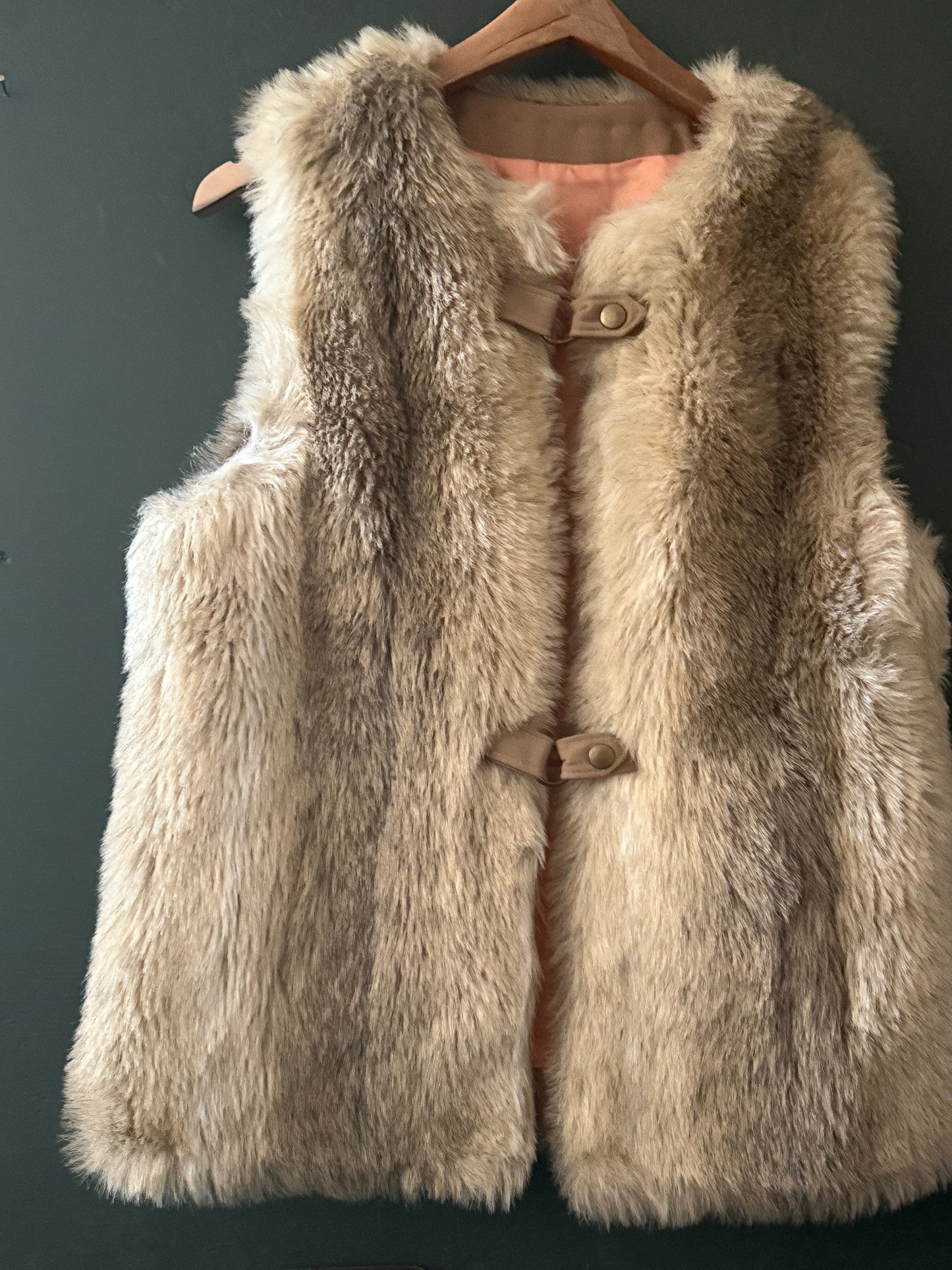 Country Pacer Faux Fur Vest | Vintage