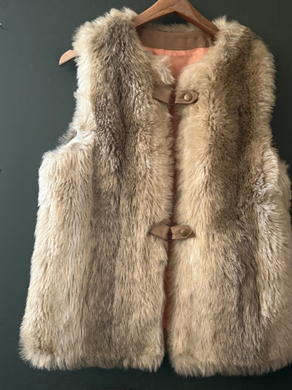 Country Pacer Faux Fur Vest | Vintage