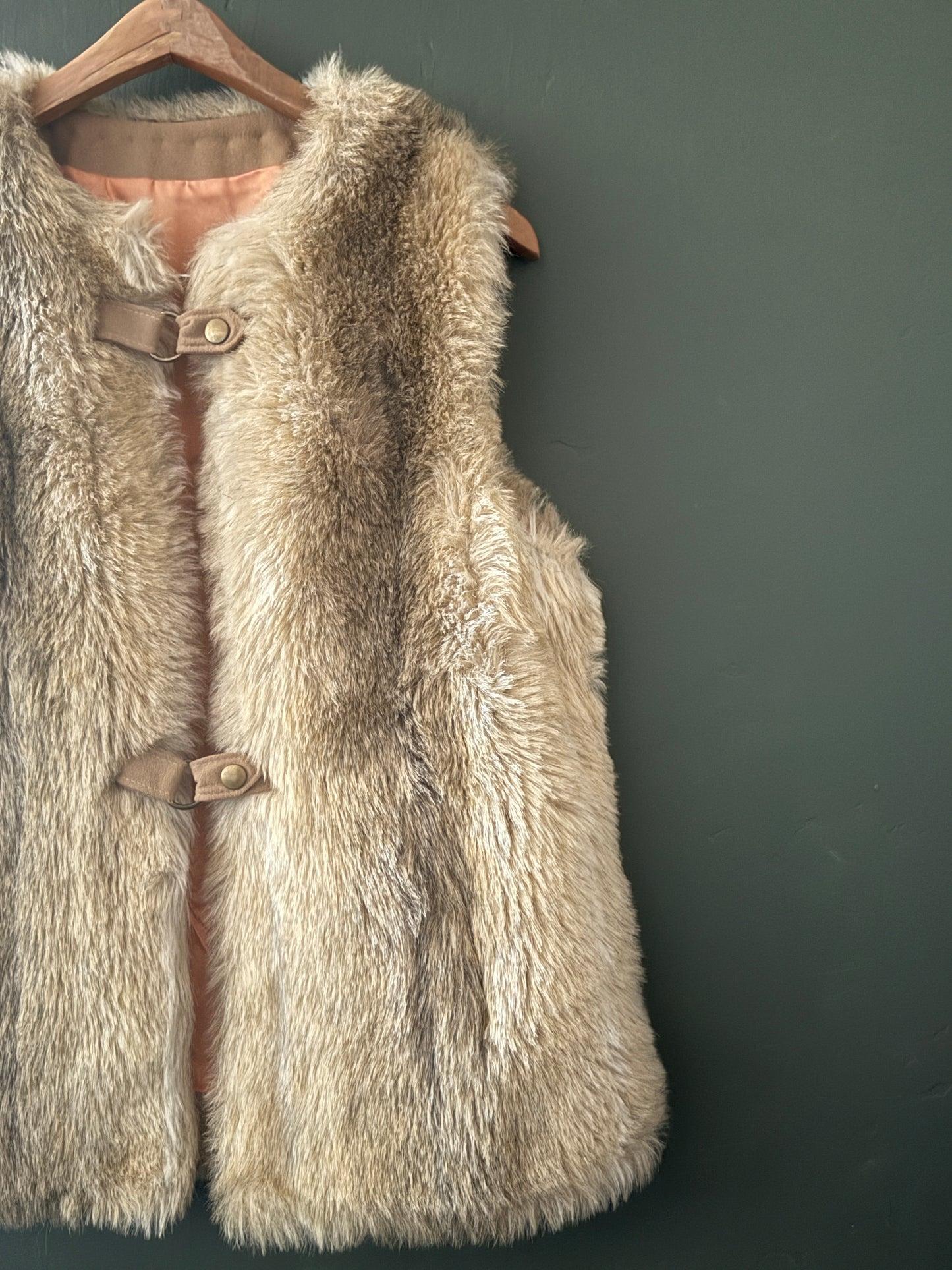 Country Pacer Faux Fur Vest | Vintage