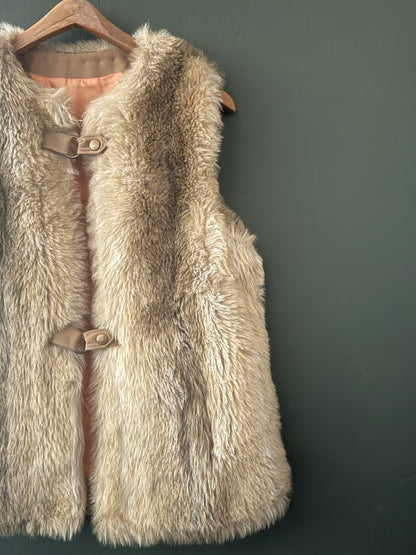Country Pacer Faux Fur Vest | Vintage