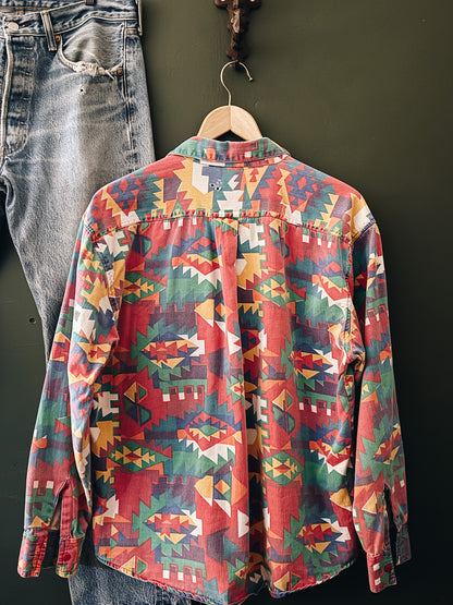 Southwestern Folk Art Shirt — Point One Classics | Vintage