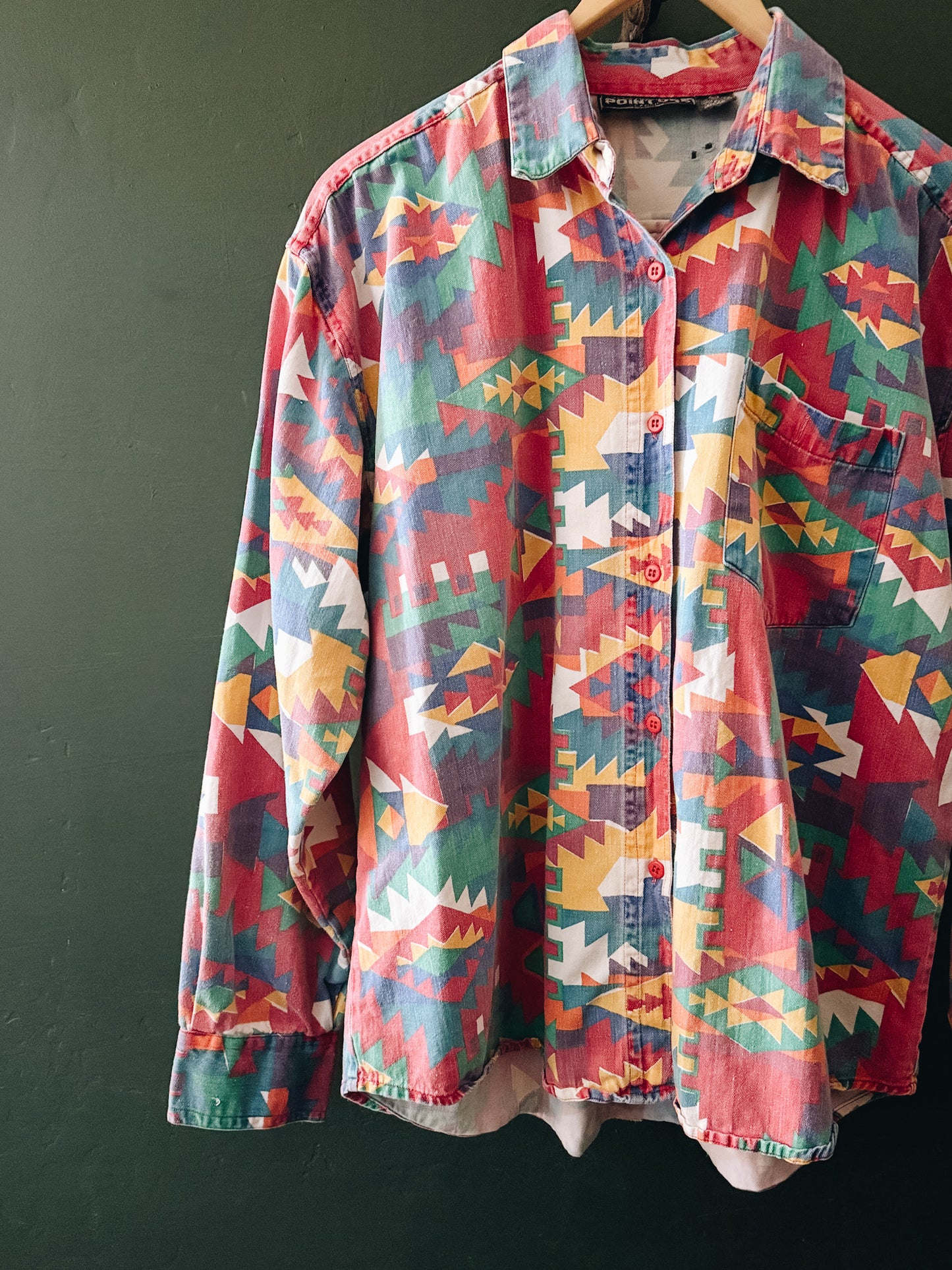 Southwestern Folk Art Shirt — Point One Classics | Vintage