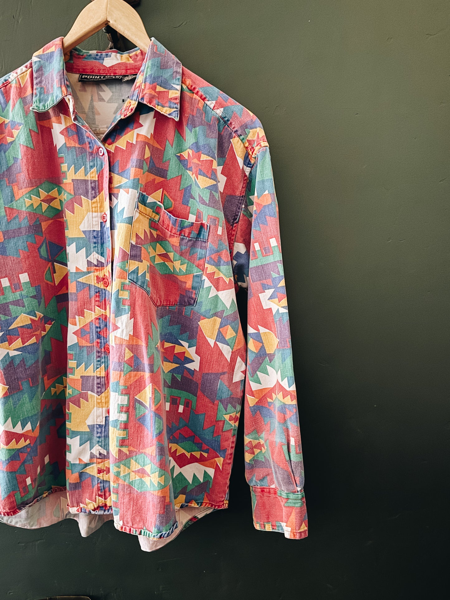 Southwestern Folk Art Shirt — Point One Classics | Vintage