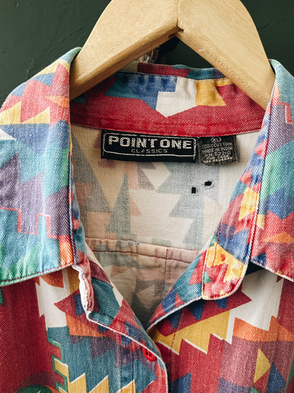 Southwestern Folk Art Shirt — Point One Classics | Vintage