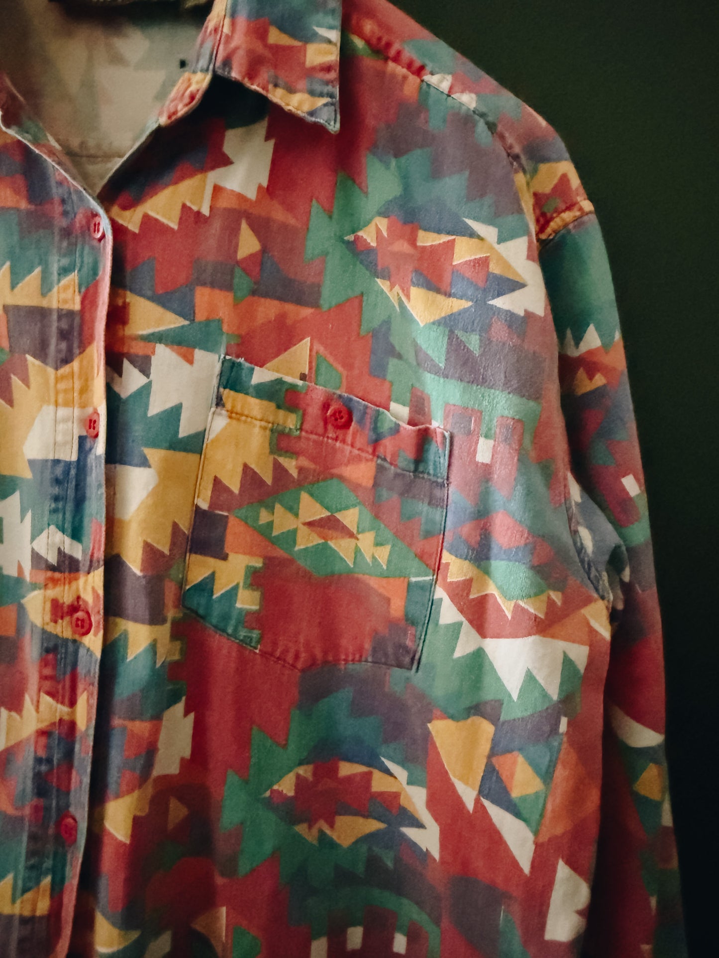 Southwestern Folk Art Shirt — Point One Classics | Vintage