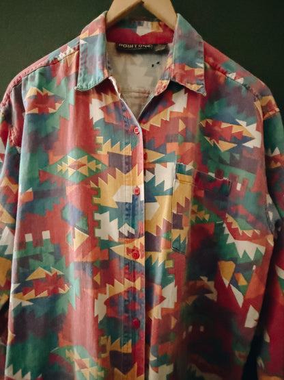 Southwestern Folk Art Shirt — Point One Classics | Vintage