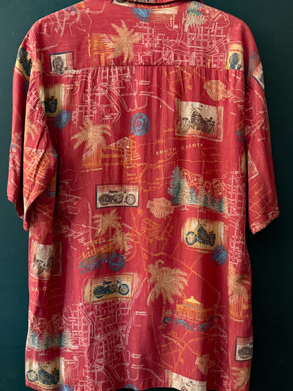 Harley-Davidson Scenic Map Print Shirt | Sturgis Shirt