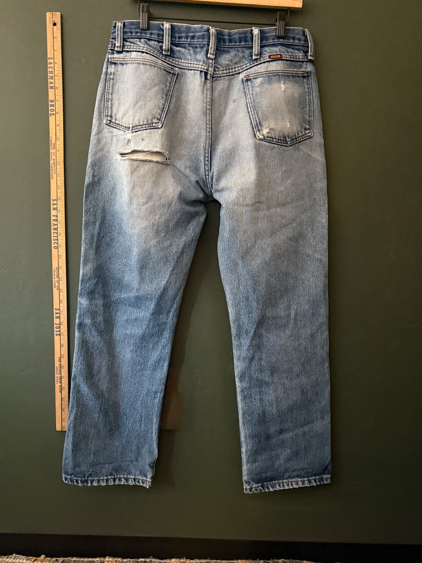 thrashed rustler denim | vintage