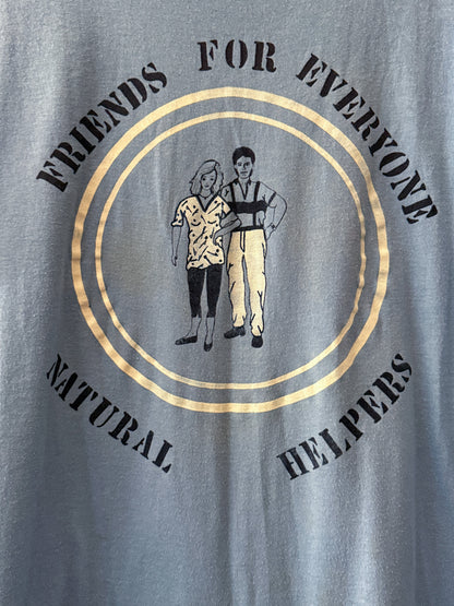 Vintage Baby Blue Single Stitch Tee - Screen Stars | Vintage