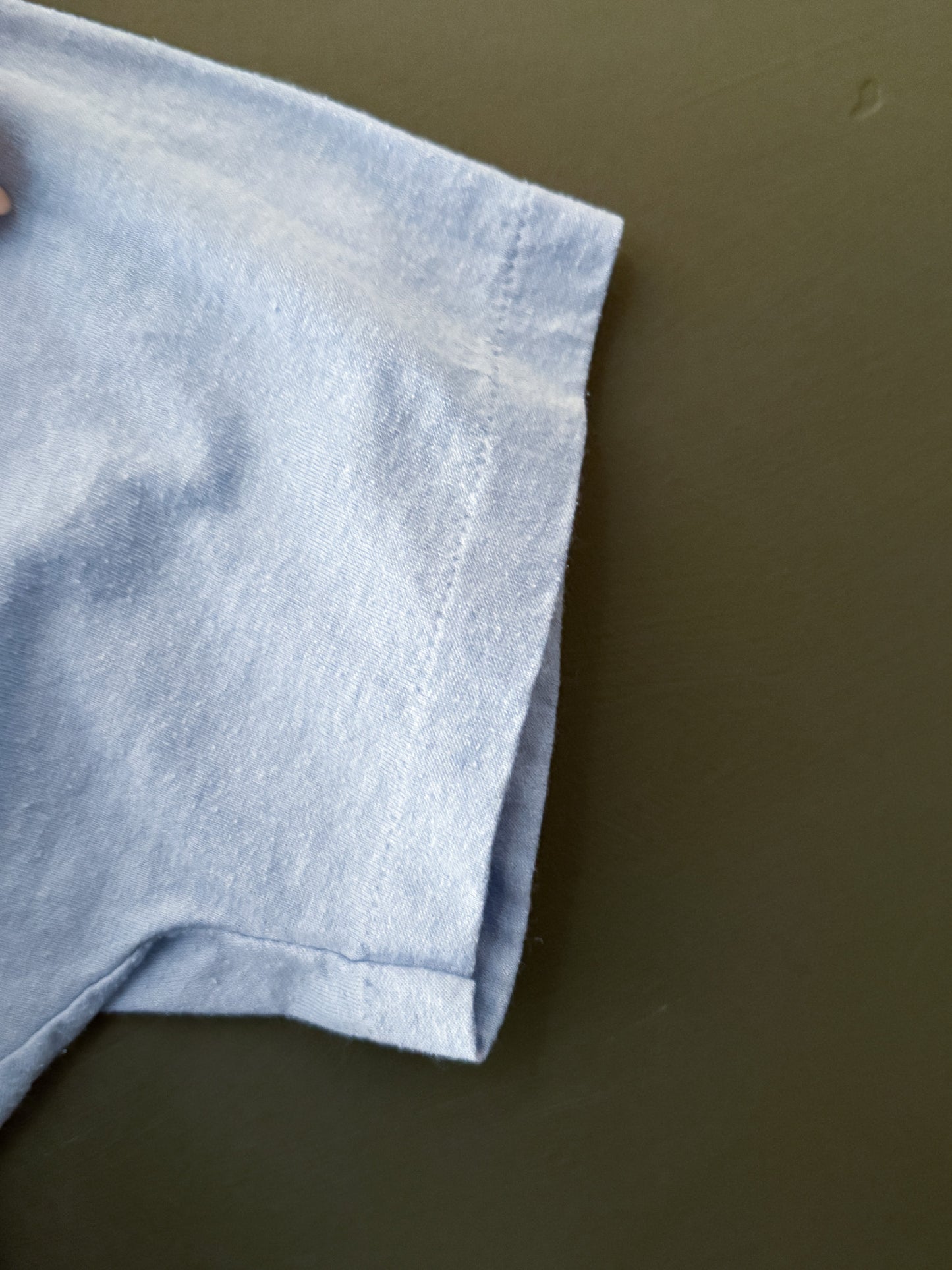 Vintage Baby Blue Single Stitch Tee - Screen Stars | Vintage