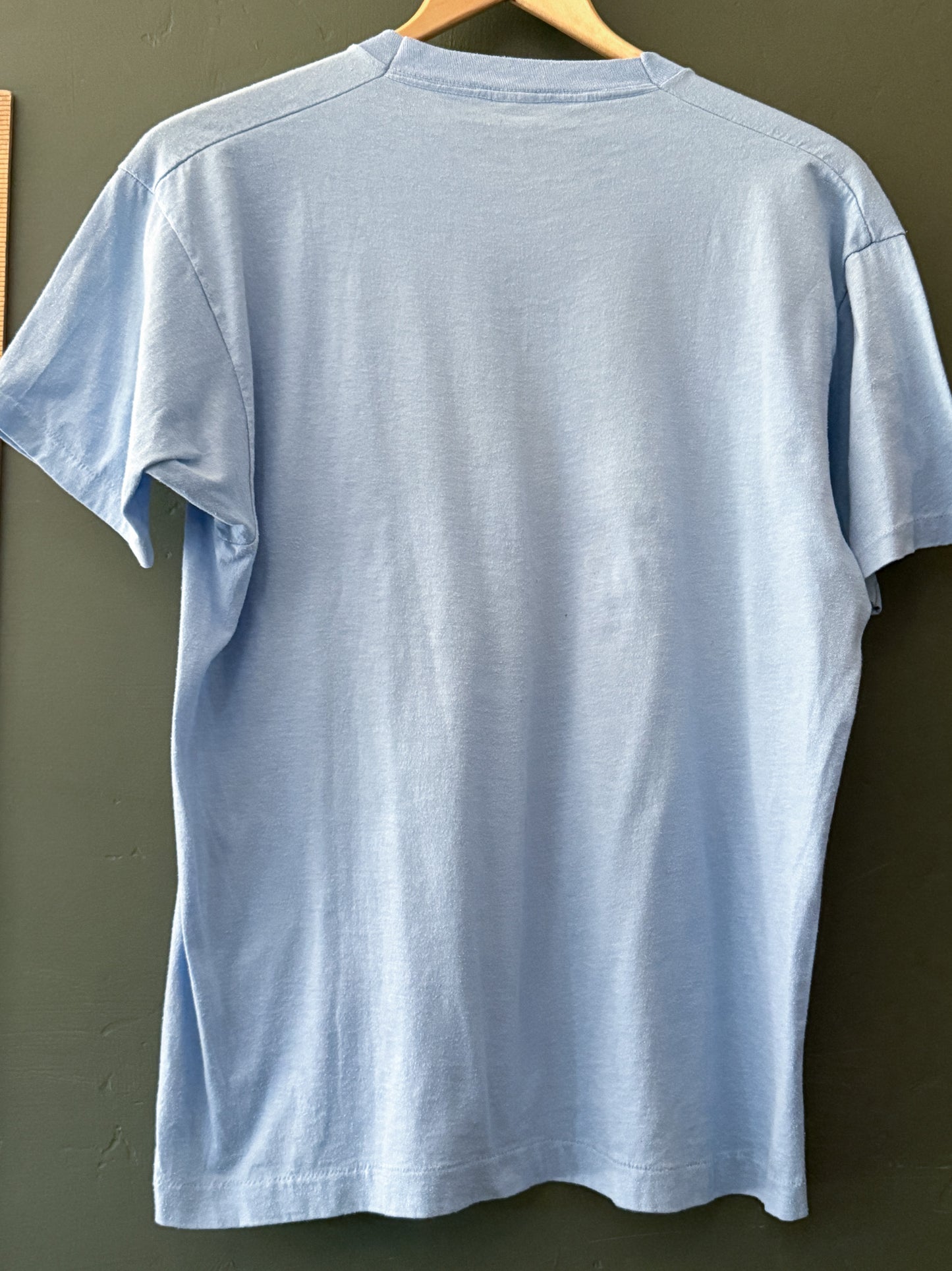 Vintage Baby Blue Single Stitch Tee - Screen Stars | Vintage
