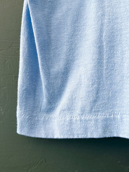 Vintage Baby Blue Single Stitch Tee - Screen Stars | Vintage