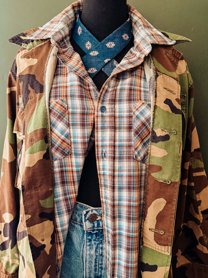 The Men's Shop JC Penney Plaid Flannel Shirt - Vintage