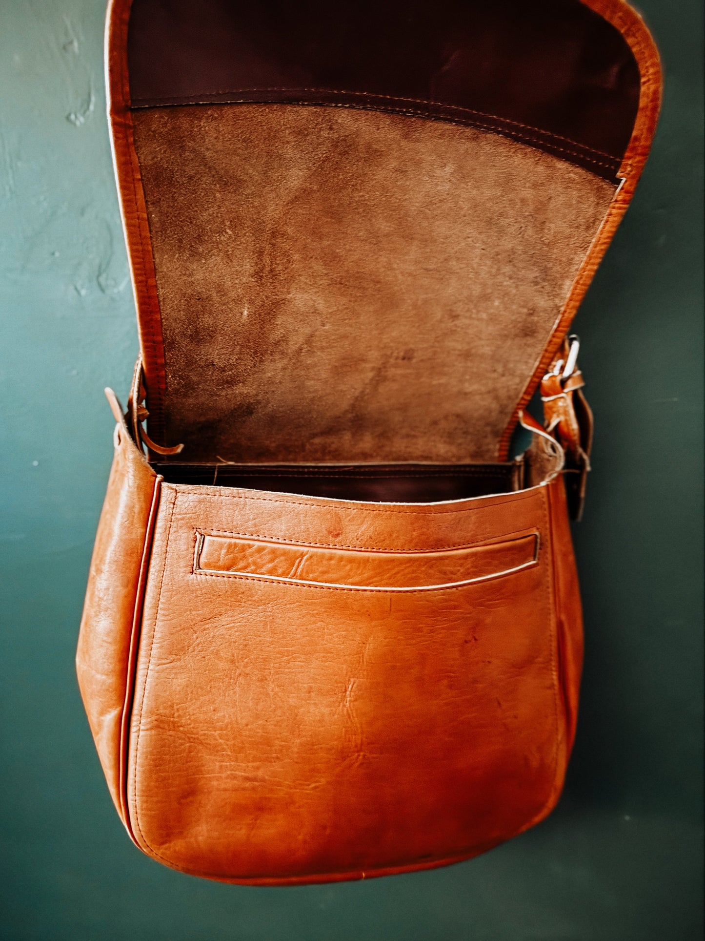 vintage leather boho bag