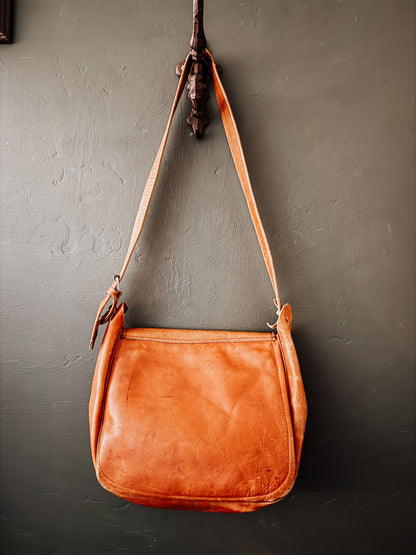 vintage leather boho bag