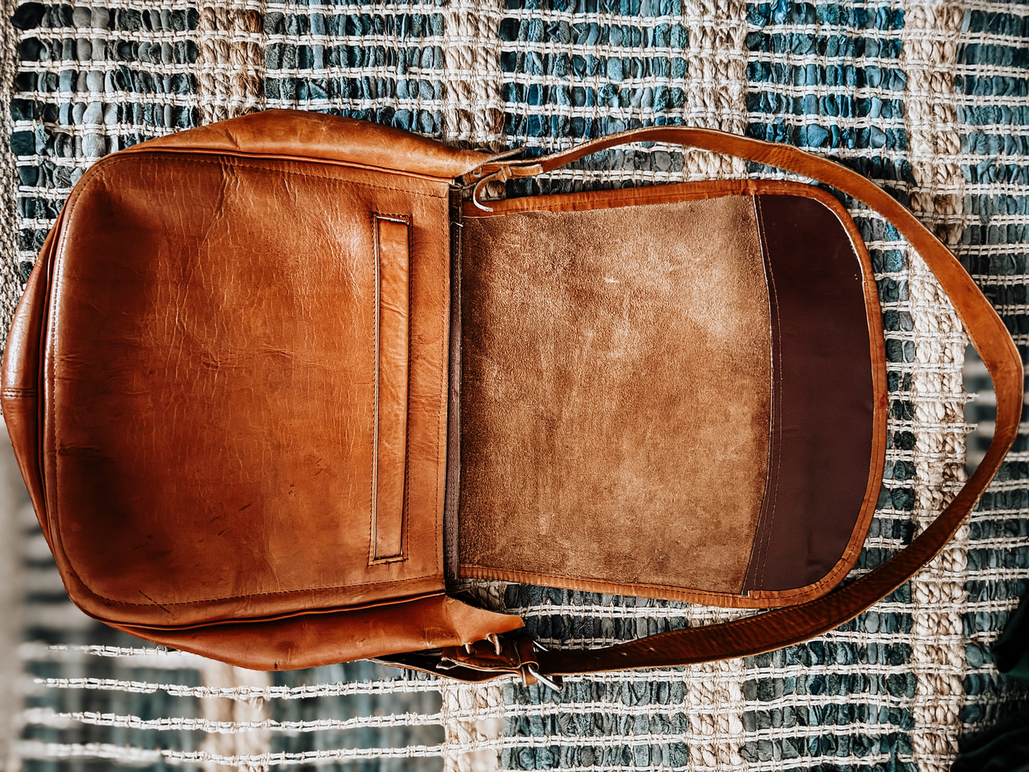 vintage leather boho bag