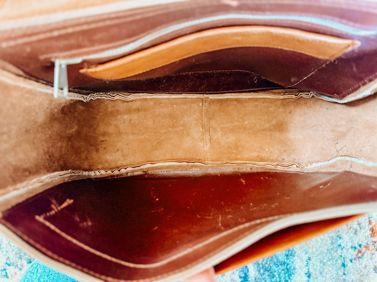 vintage leather boho bag