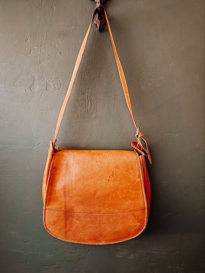 vintage leather boho bag