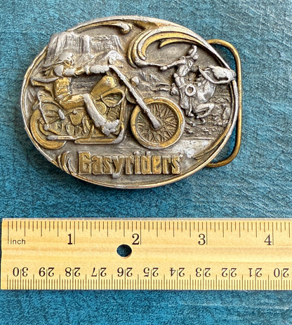 EasyRiders Belt Buckle - David Mann’s legendary “Ghostrider” - super rare buckle