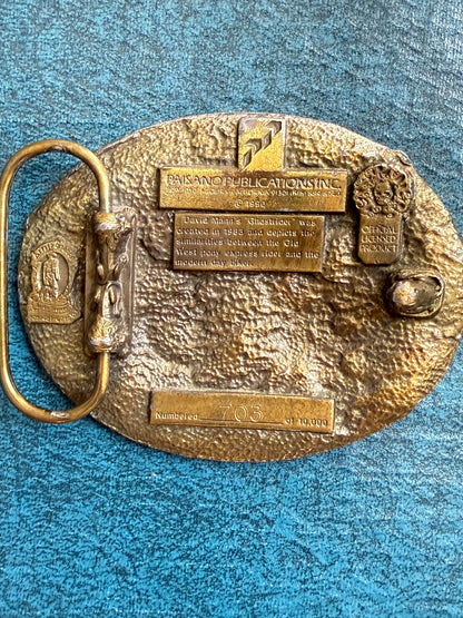 EasyRiders Belt Buckle - David Mann’s legendary “Ghostrider” - super rare buckle