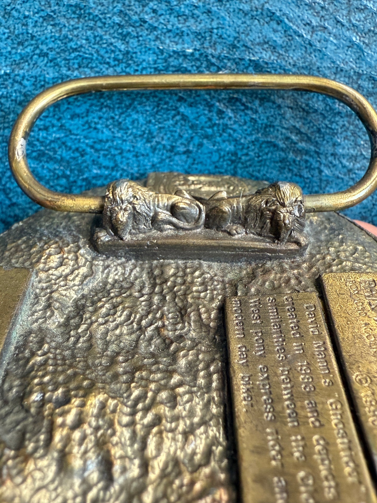 EasyRiders Belt Buckle - David Mann’s legendary “Ghostrider” - super rare buckle