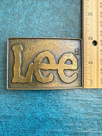 Vintage Lee Belt Buckle – Brass